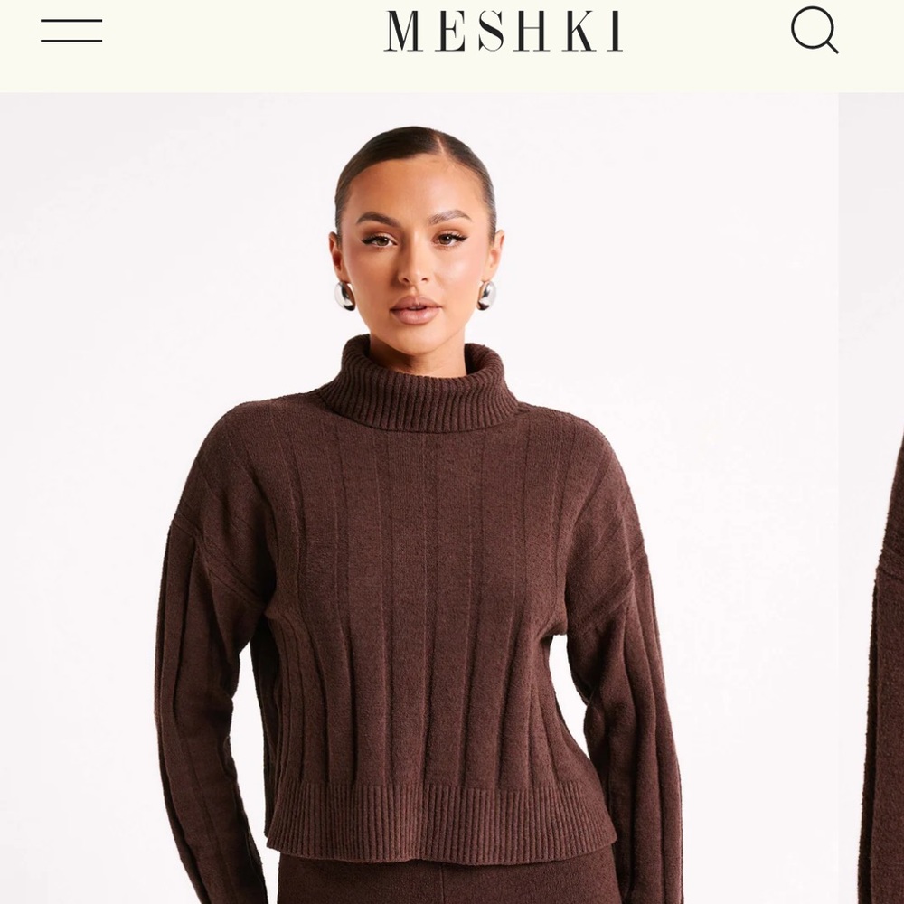 Meshki Cupid Long Sleeve Turtle Neck - Chocolate